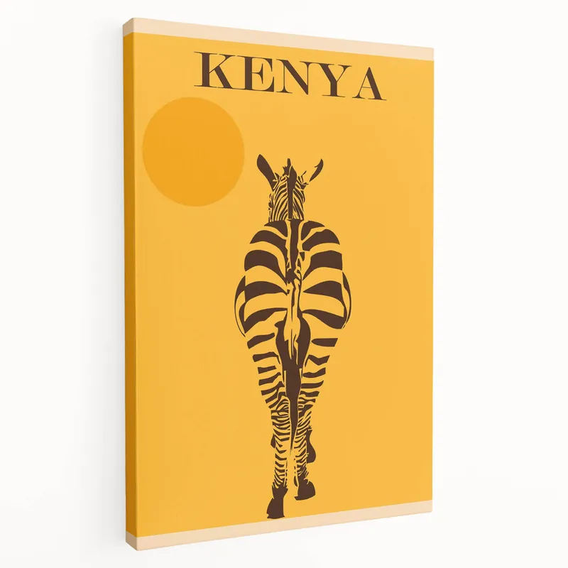 Retro Kenya Travel Poster – Vintage Prints & Mid-Century Modern Art Order Now