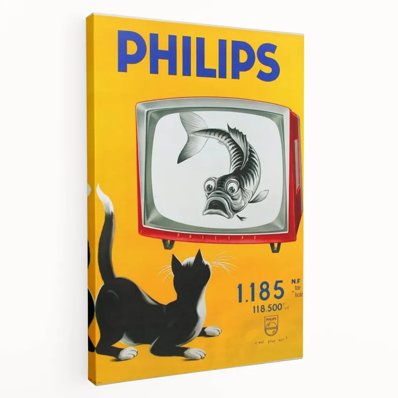 Retro Philips Ad Wall Art - Vintage Prints for Nostalgic Decor Fresh Stock