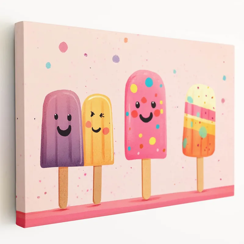 Colorful Ice Cream Girls Room Wall Art – Kids Room Art Print Exclusive