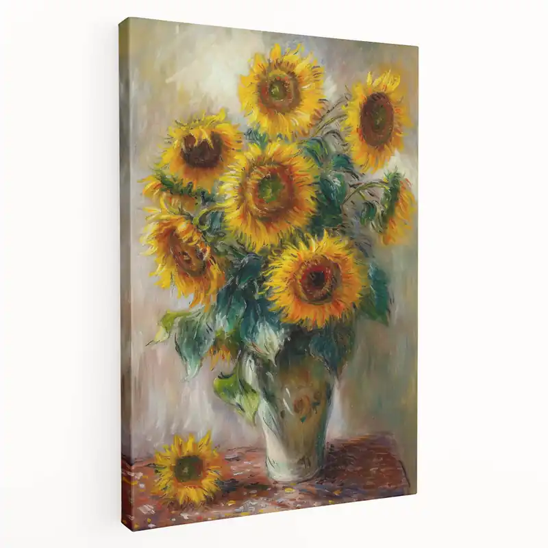 Order Now Sunflower Bouquet Living Room Wall Art – Modern Canvas Print