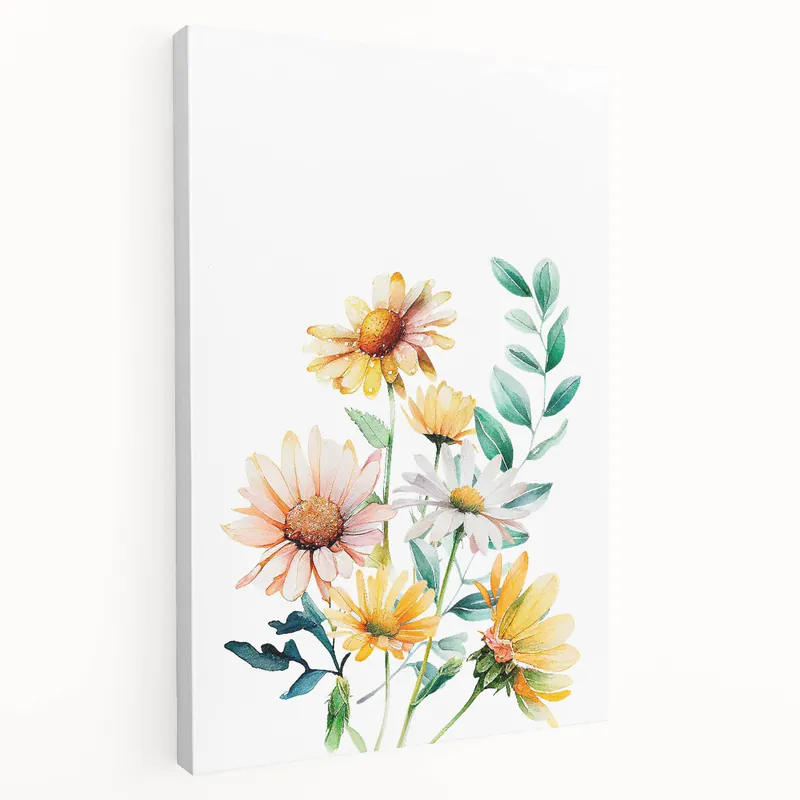 Wildflower Bouquet Girls Room Wall Art – Floral Nursery Print Order Now