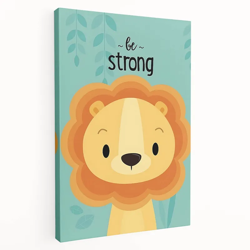 Vertical (CopyBe Strong Lion - Boys Room Wall Art Kids Wall Art Prints Latest
