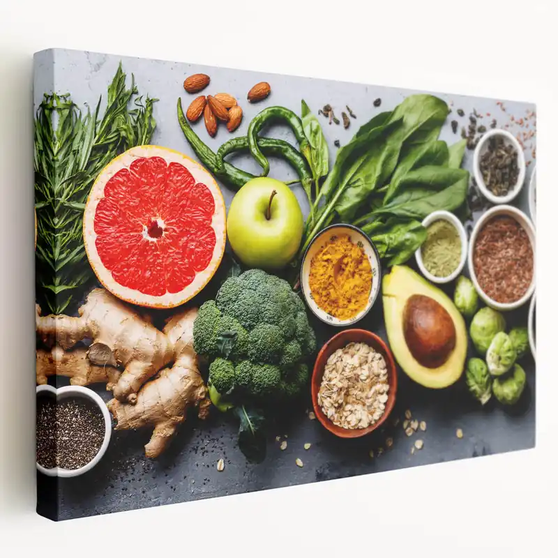 Shop Now Superfood Harmony - Fresh & Vibrant Kitchen Wall Art
