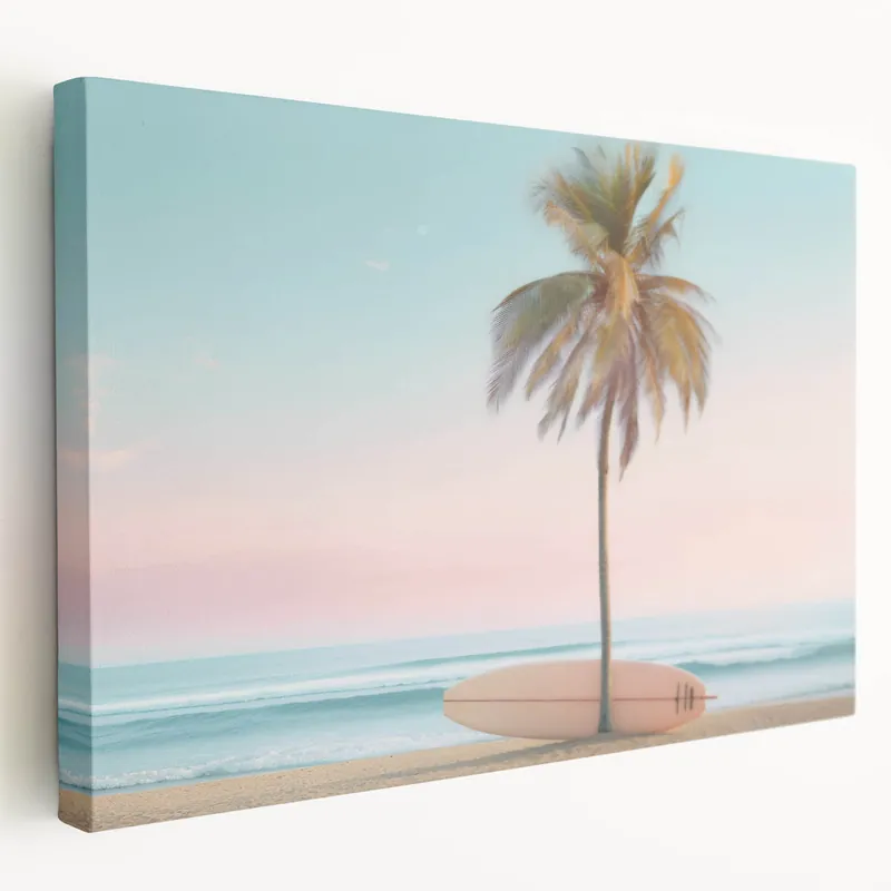Genuine Beach Decor Print - Palm Tree Summer Vibes Art