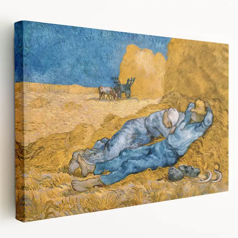 Fast Shipping Impressionist Rural Wall Art - The Siesta by Van Gogh