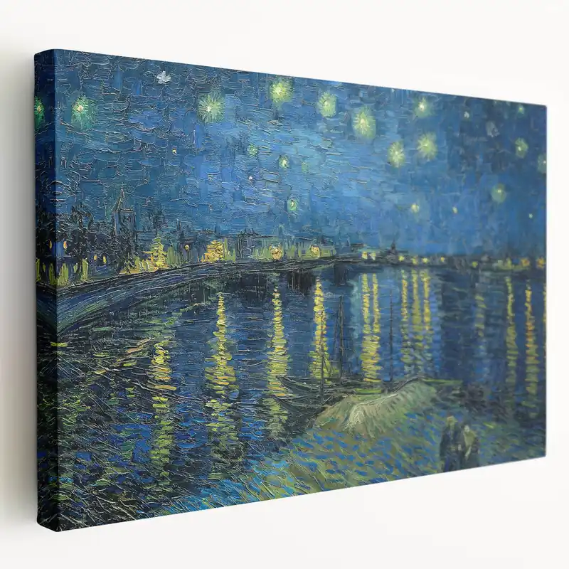 Markdown Starry Night Over the Rhône Wall Art - Van Gogh's Impressionist Masterpiece