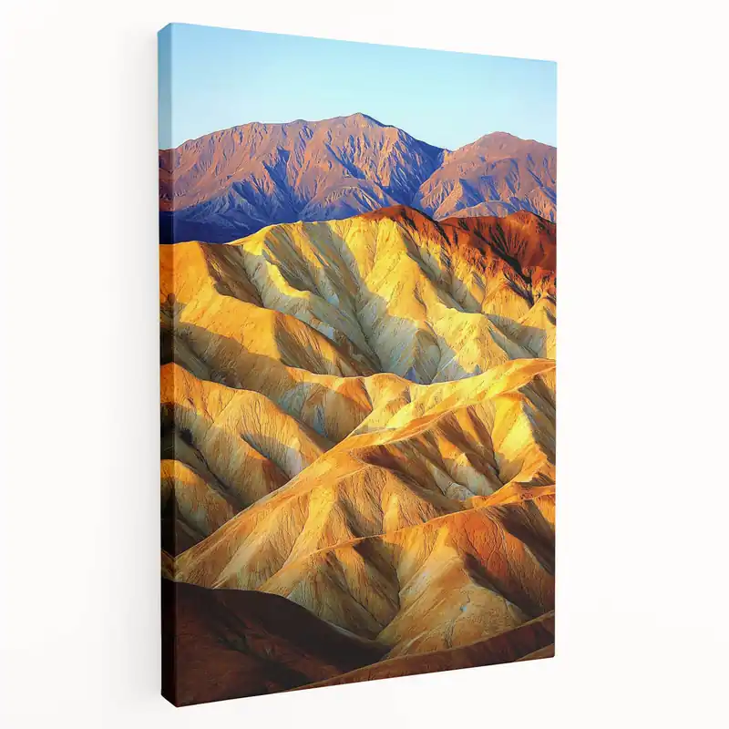 Save Now Golden Desert Peaks - Dramatic Landscape Photography Art
