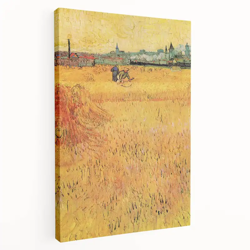 Impressionist Wheat Field Art - Inspired by Van Gogh's Arles Landscape Factory Price
