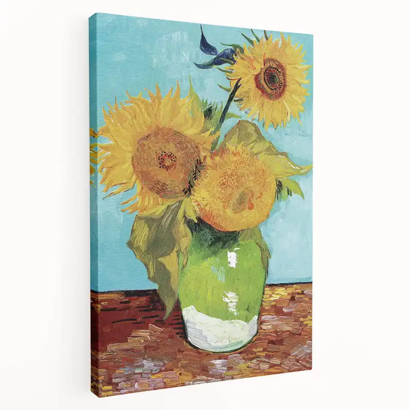 Van Gogh’s Vase with Three Sunflowers (1888): Iconic Wall Art Trusted Brand