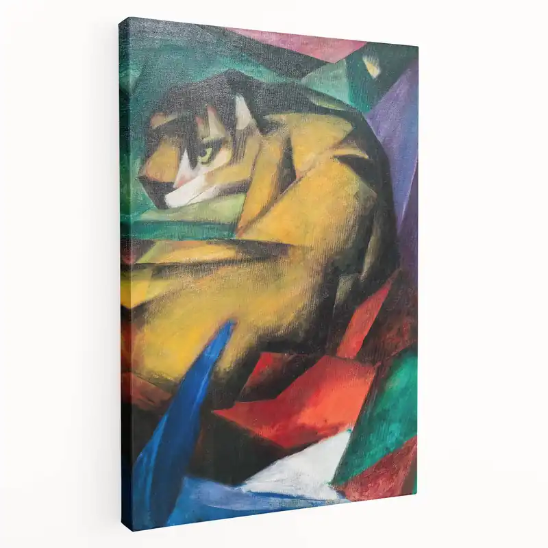 Expressionist Animal Art - Tiger by Franz Marc | Vibrant Wall Art Price Cut