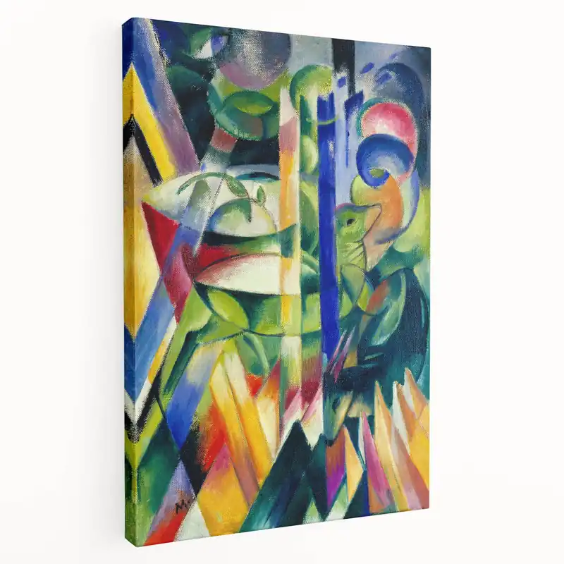 Limited Edition Expressionist Art: The Little Mountain Goats | Vibrant Franz Marc Print
