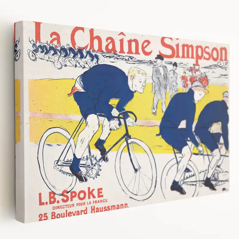 Today Only Vintage Cycling Poster - La Chaîne Simpson by Toulouse-Lautrec Print