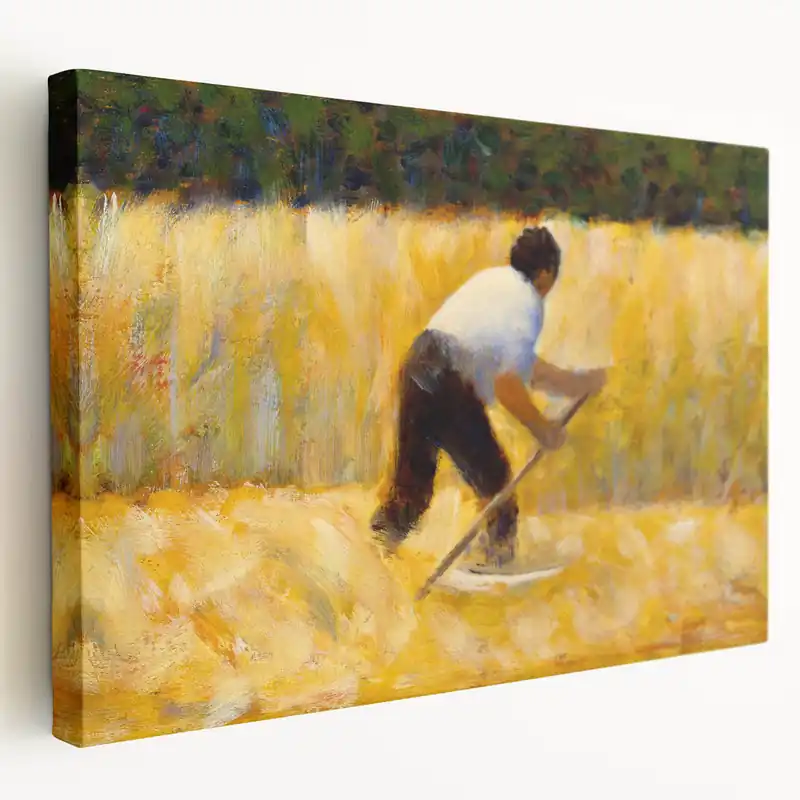 Impressionist Wall Art: The Mower by Georges Seurat Hot Deal