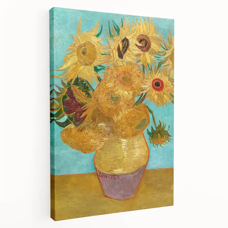 Trending Van Gogh Canvas Prints - Vibrant Sunflowers Wall Art for Home Decor