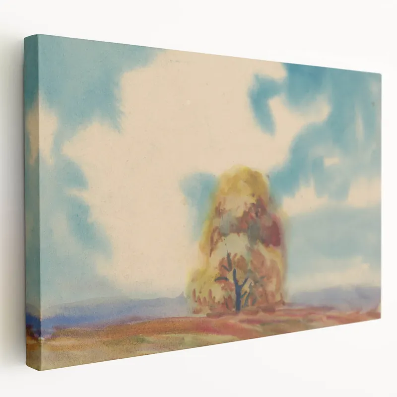 Modern Wall Art – Vibrant Autumn Tree with Minimalist Design Mega Sale