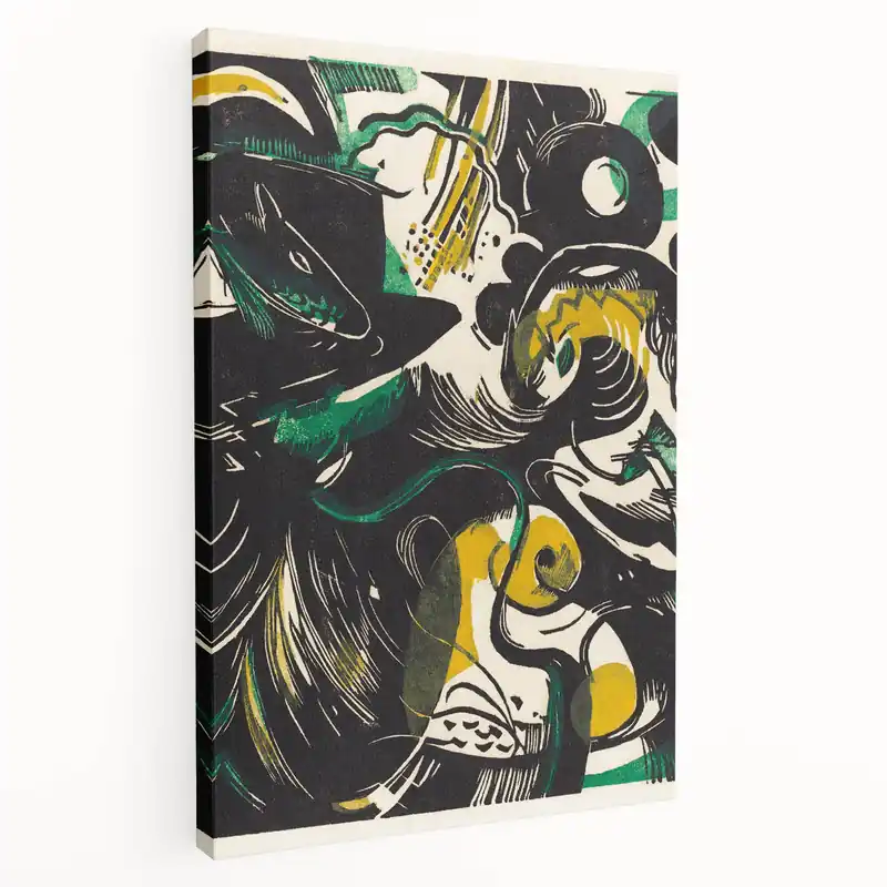 Secure Checkout Modern Expressionism – Genesis II Abstract Expressionist Canvas Print