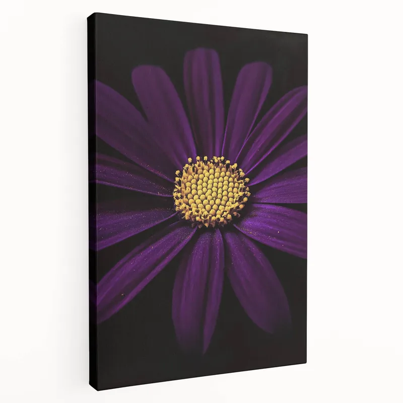 Floral Photography Prints - Elegant Purple Flower Canvas Art One Day Deal