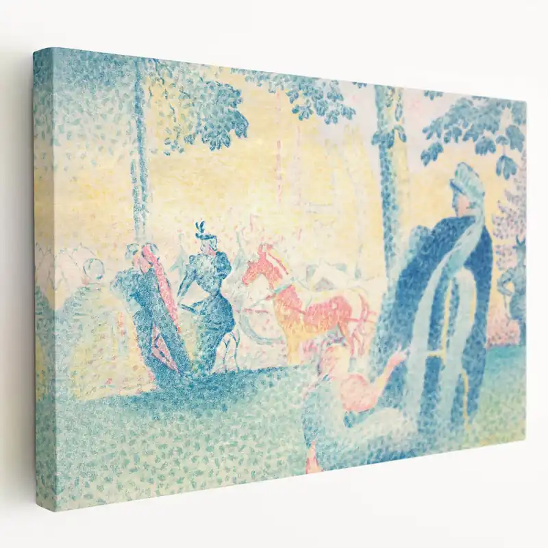 Holiday Sale Impressionist Park Scene - In the Park by Henri Edmond Cross Print