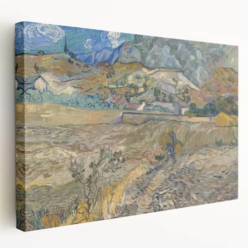 Limited Edition Landscape at Saint-Rémy by Van Gogh: Vibrant Impressionist Wall Art Print