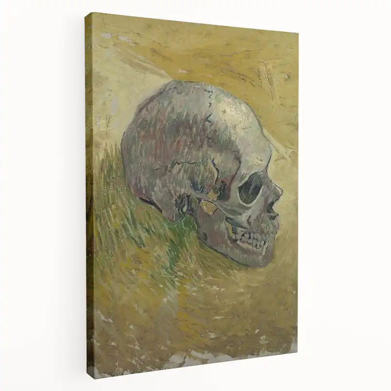 Grunge Wall Art | Vintage Skull Painting | Abstract Grunge Canvas Print Best Price