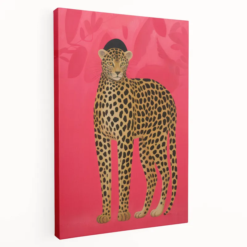 Budget Vibrant Leopard Electric Art - Bold Animal Print Canvas for Modern Decor