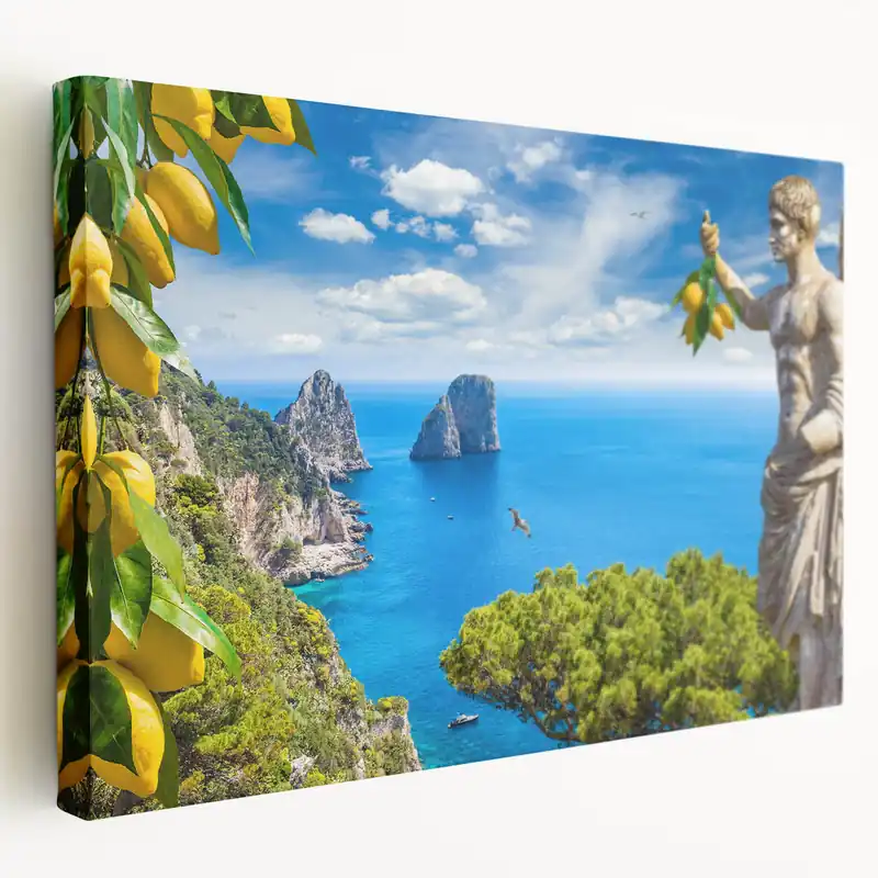 While Supplies Last Capri Travel Poster - Italy Scenic Prints for Mediterranean Decor