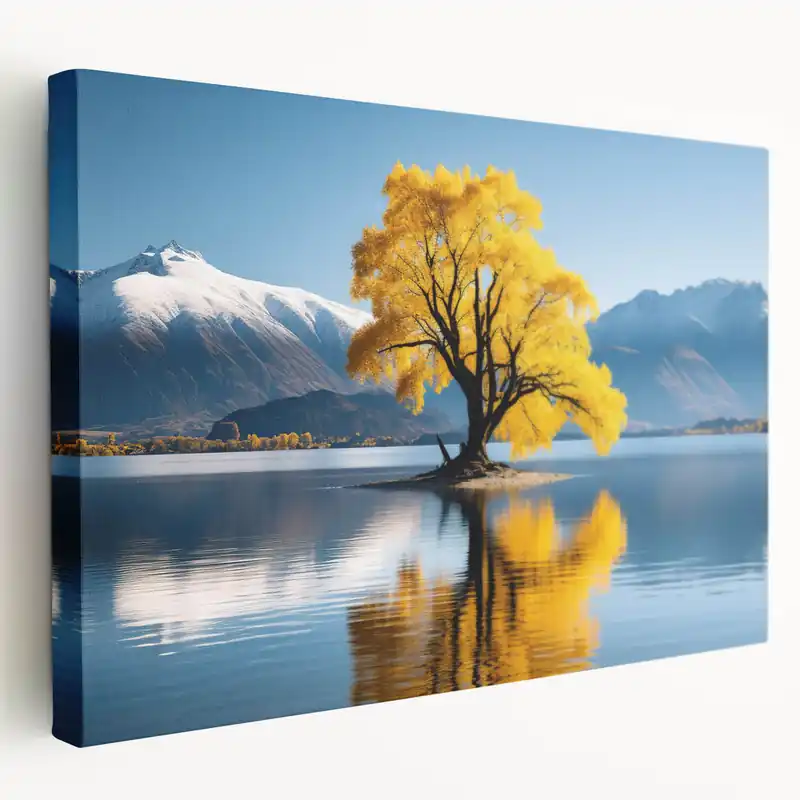 Big Sale Otago Landscape Art - New Zealand SceneryGolden Tree Canvas Print