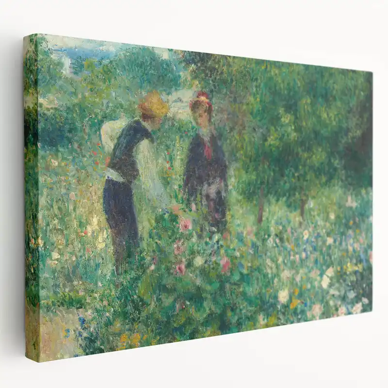 Pierre-Auguste Renoir Paintings – Impressionist Art Print of Garden Scene Trending