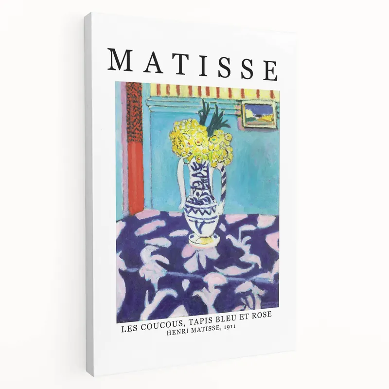 Henri Matisse Art Prints – Les Coucous Tapis Bleu et Rose Wall Art Instant Buy
