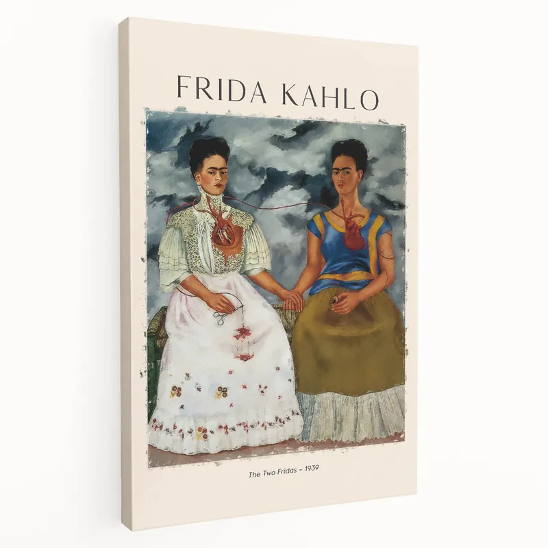 Latest Frida Kahlo Wall Art | The Two Fridas 1939 | Frida Kahlo Canvas Print