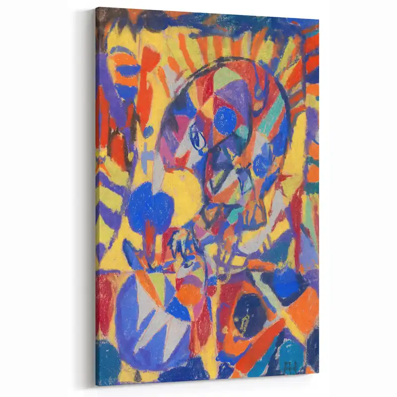 Don’t Miss Out Adolf Hölzel Art: Vivid Avant-Garde Abstract Print in Bold Geometric Design
