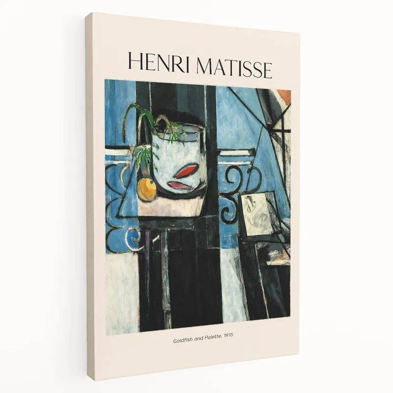 Henri Matisse Art Prints - Modernism Goldfish Canvas Wall Art by Matisse Free Delivery