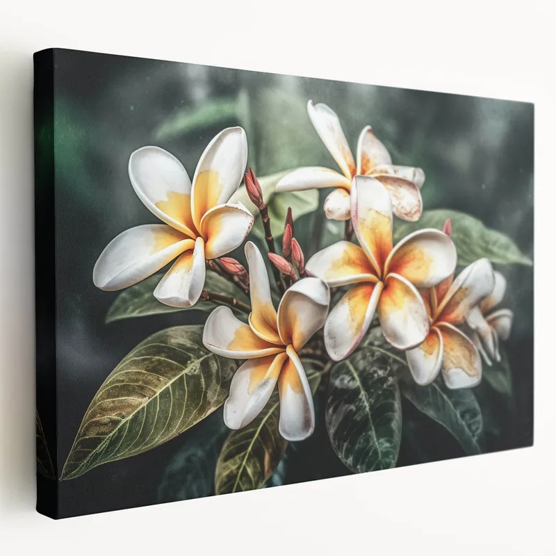 Direct From Factory Tropical Plumeria Floral Art - Elegant Botanical Wall Decor Print