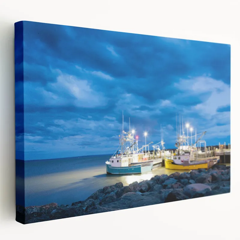 Coastal Boats New Brunswick - Scenic Wall Art Canvas & Framed Prints Secure Checkout
