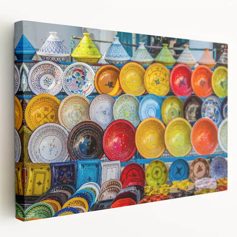 Colorful Tunisian Pottery Art - Vibrant North African Ceramic Wall Decor Best Price