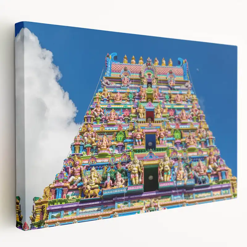 Exclusive Offer Colorful Temple Art – Seychelles Photography Canvas Print for Home Decor