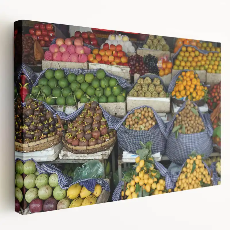 Save Now Cambodia Scenic Views - Vibrant Market Fruits Photography
