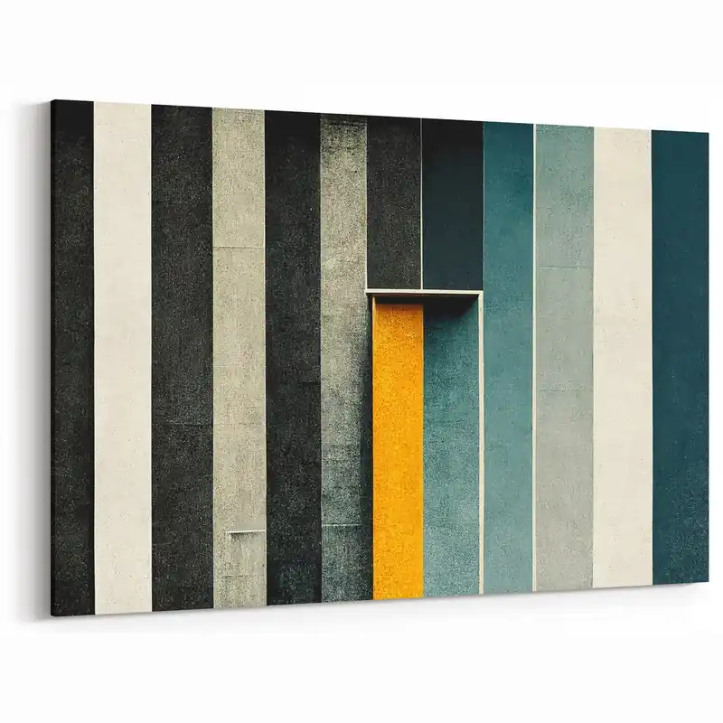 Modern Geometric Line Art | Bold Stripes and Lines Canvas Best Choice