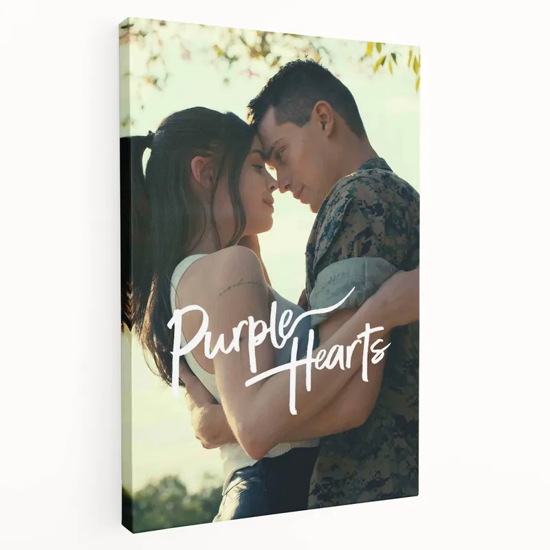 Purple Hearts 2020s Vintage Movie Poster – Romantic Wall Art Print Buy Online