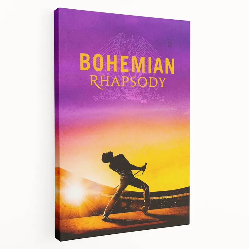 2010s Movie Poster Art - Bohemian Rhapsody Retro Vintage Film Print Original