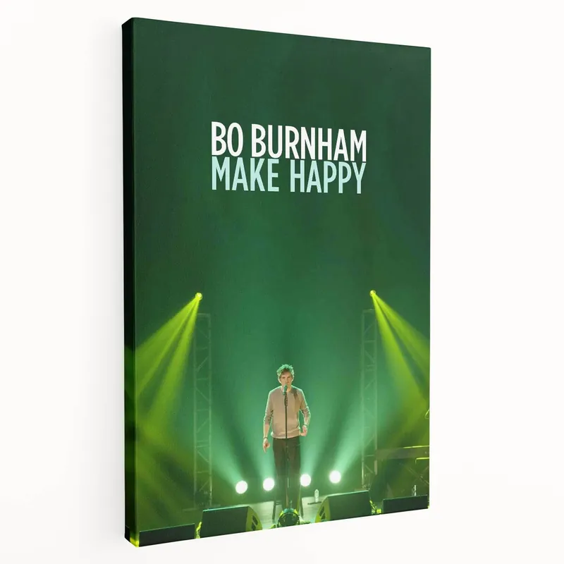 2010s Movie Poster Art - Bo Burnham Make Happy Vintage Film Print Trusted Brand