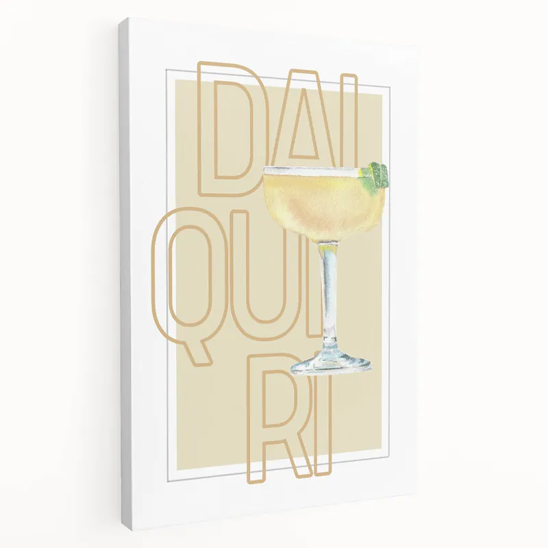 Daiquiri Cocktail Art - Beverage Wall Art for Bar Decor Last Chance