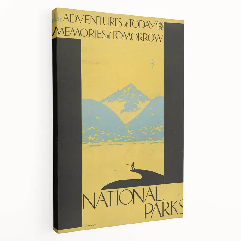 Vintage Travel Poster - National Parks | Retro Wilderness Art Print Time-Limited