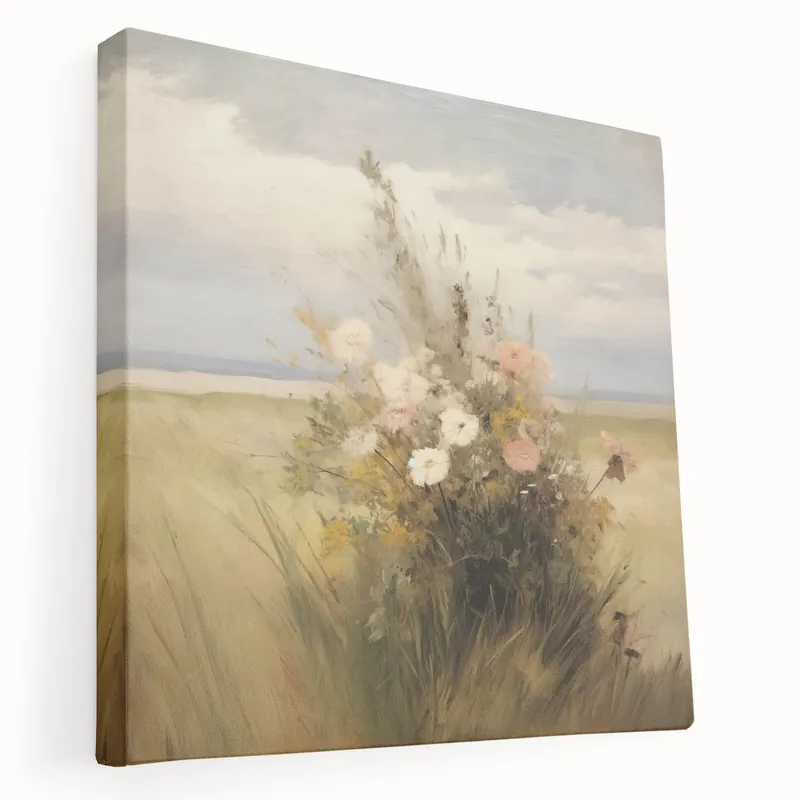 Vintage Wildflower Meadow Art – Classic Floral Landscape Print Best Price
