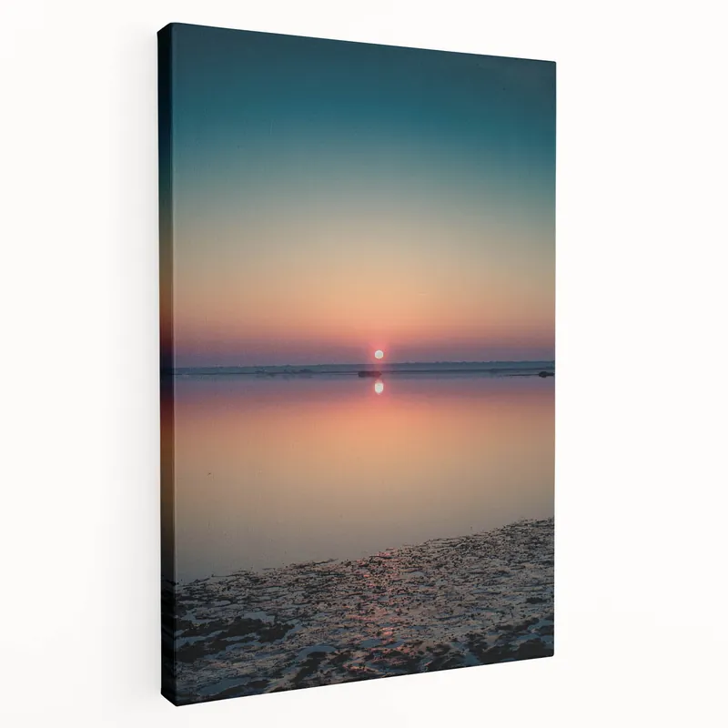 Buy Direct Serene Sunset Office Wall Art - Tranquil Corporate Canvas Print