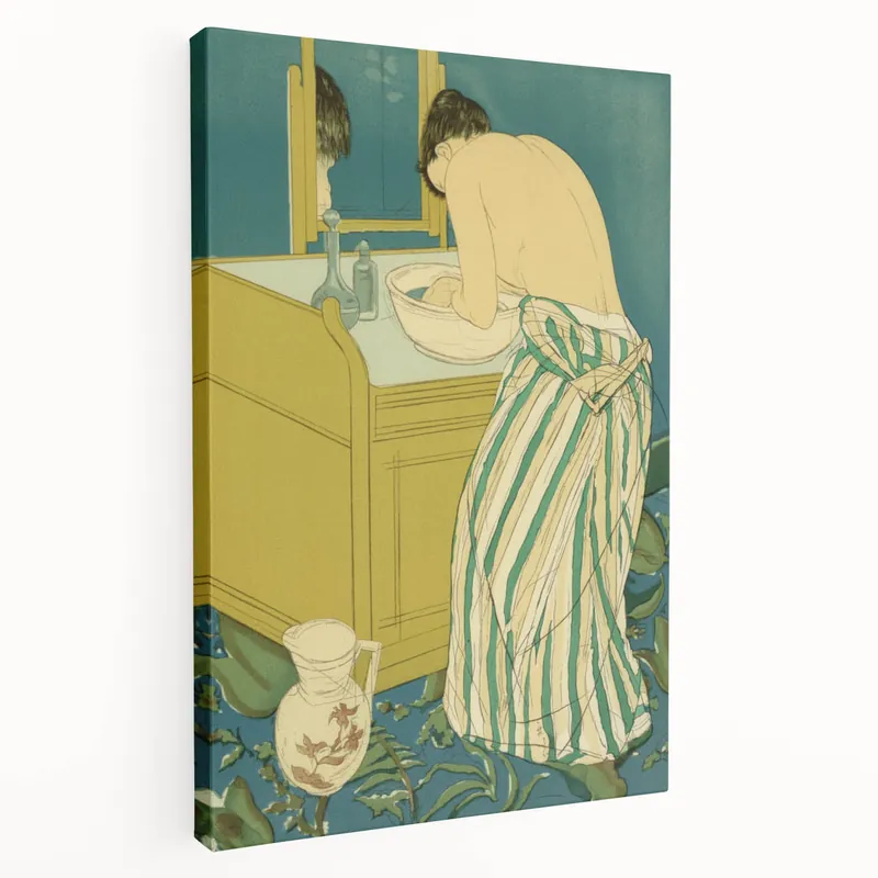 Weekend Sale Impressionist Poster Art - Cassatt’s ‘Woman Bathing’ Wall Decor