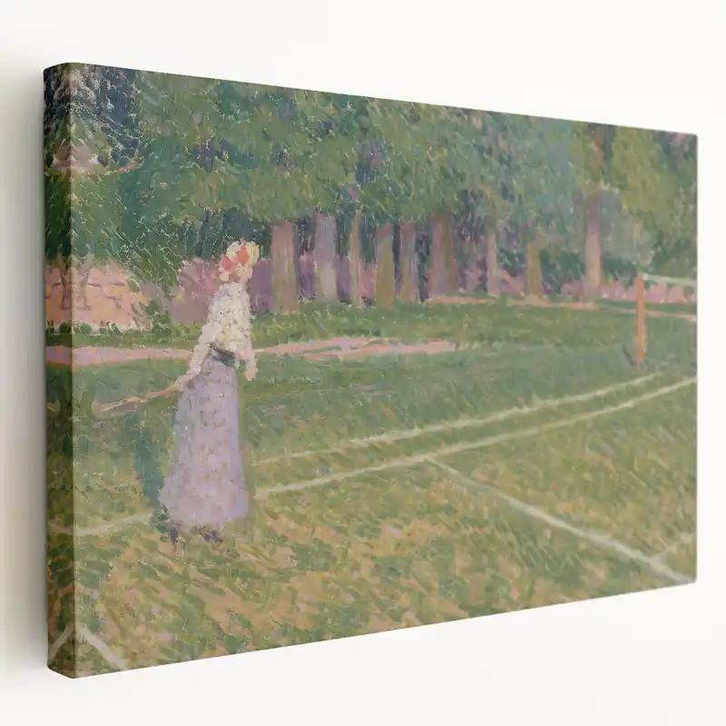 Baroque Art Elegant Garden Scene - Impressionist Baroque Art Print Direct From Factory