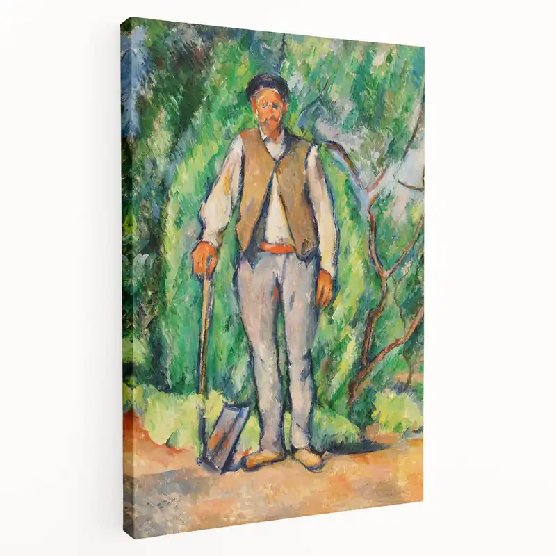 Wholesale Impressionism Wall Art - Portrait of a Gardener - Cezanne’s Vibrant Nature Scene