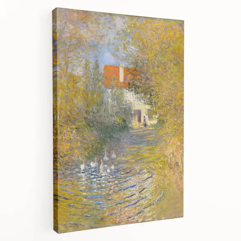 Limited Edition Impressionist Wall Art: Claude Monet's The Geese 1874 Landscape Print
