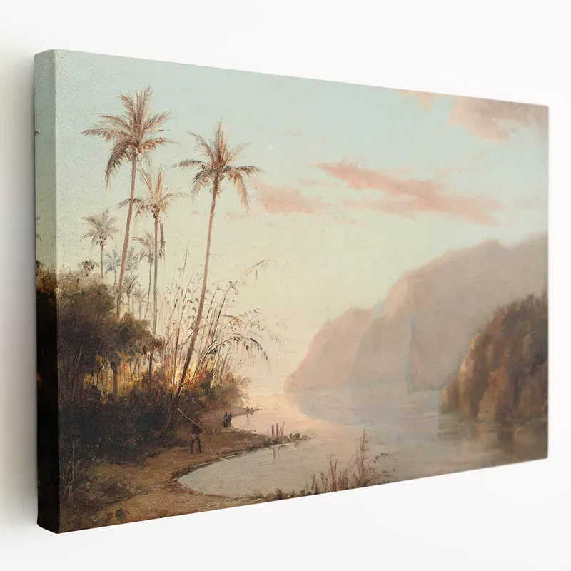 Last Chance A Creek in St. Thomas - Tropical Landscape by Camille Pissarro